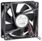 sourcingmap SNOWFAN Authorized 80mm x 80mm x 25mm 12V Brushless DC Cooling Fan YY8025H12B