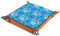 ZORE_FINE5 Faltbare Rollwürfel-Aufbewahrungsbox aus Leder, quadratisch, Schmucktabletts und Uhren, Schlüssel, Münzen, Süßigkeiten, 14,5 cm, schönes Schmetterlingsmuster, Blau