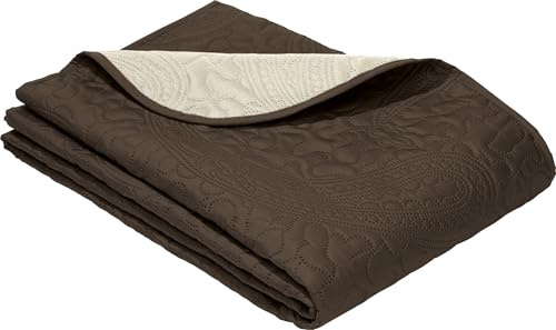 Erwin Müller Sessel- und Sofaschoner Polyester Dunkelbraun Größe 100x200 cm