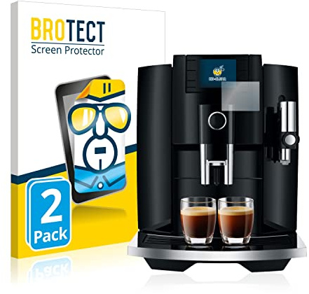 BROTECT Schutzfolie für Jura E8 (EB) | 2 Stück Transparenter Displayschutz Made in Germany Klare Displayschutz-Folie Clear Einfache Montage Case-Friendly