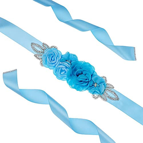 NC Mariée à la Main Ceintures de Mariage Ceinture Ceinture de Mariage Enceinte Ceintures de Ceinture de mariée pour Mariage Robe de Douche de bébé Robe de Ceinture Ceinture avec Fleurs