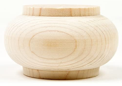 Holzando Holzfüße für Möbel aus Fichte ø95 - naturbelassenes Holz - ideal für Restauration & Reparatur - Möbelfüße Holz in Verschiedene Größen & Materialien erhältlich