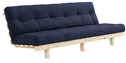 Karup Design, Lean, 3 Sitzer, Schlafsofa, Gestell: Unlackiert, Matratze: Marine
