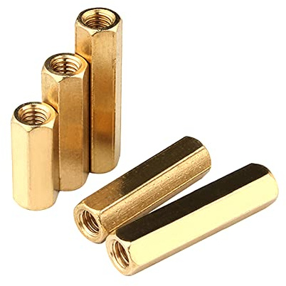 M2.5,17mm 30pcs,Doppelpass-Hexen-Messing-männlicher weibliches Standoff-Board-Säulen-Sechskant-Faden PCB-Motherboard-Spacer-Nuss-Hohlsäule