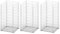 Gecheer Gabionenkorb-Set 3-TLG. Steinkorb-Gabione Drahtkorb Säulengabione, Hohe Belastbarkeit, 25 x 25 x 50 cm (L x B x H), Outdoor, Vertikal, Stahl, Unbehandelt