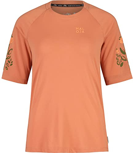 Maloja Damen Holunderm Wander-Shirt, Rosenholz, Large