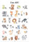 abc Poster mit niedlichen Tiermotiven fürs Kinderzimmer, Kita & Kindergarten | DIN A3