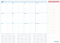XL Wandkalender - Monatsplaner, abwischbar - immerwährend - groß DIN A1 (59x84cm) - Kalender für die Wand - Jahreskalender für 12 Monate - monthly planner (gefalzt)