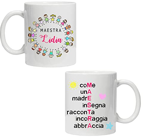 Generico Tazza personalizzata con nome Maestra - Idee Regali Maestra Personalizzati - Scuola