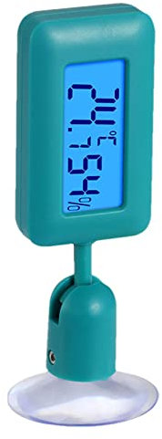 boiler Reptile Hygrometer and Thermometer LCD Display Temperature Humidity Meter Gauge with Suction Cup for Reptile Tanks, Terrariums, Vivariums