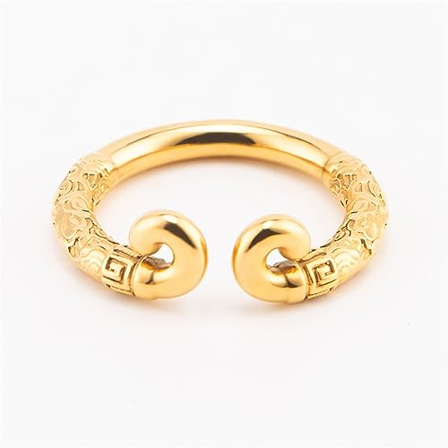 Jinqian Edelstahl Penisring Eichelring Glansring Gold Cockringe Cock Ring Penis Eichel Intimschmuck Vorhaut Ringe Erotik Keuschheit Bondage Sex Spielzeug für Männer Verzögerung Ejakulation (26mm)