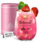 CROWNLY CRYSTAL® Custom Wine Glass Gifts - Pink Gin set, Congrats, New Job, Get Well Soon, Girlfriend Gifts