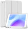 BFGTSJF Hülle für iPad 9/8/7 10,2, Modell 2021/2020/2019, 9./8./7. Generation, mit Stifthalter, Auto Wachen/Schlafen, Ultradünne Schutzhülle aus TPU für iPad 10.2, Grau