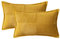 EMEMA Kordsamt Kissenbezüge Weich Dekokissen Dekorativ Kissenbezug 30x50 cm Kissenhülle Sofakissen Zierkissen Couchkissen 2er Set für Wohnzimmer Schlafzimmer Kurkuma