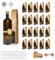 20x Bouteilles en Verre Foncé 500ml avec Bouchon a Vis Doré avec Bec Verseur + 20 Boîtes + 20 Sceaux + 20 Étiquettes Kraft + Ficelle - Huile d'Olive, Vinaigre, Alcool - Huilier en Verre