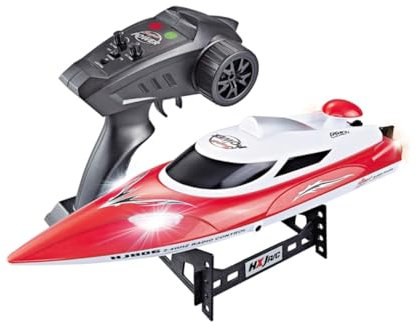 KOMBIUDA 1stück Wasserdichtes Hochgeschwindigkeits-Boot Rc Modellspielzeug Für Wasserabenteuer Mit Automatischer Umkehrfunktion Und Starkem Motor Rot