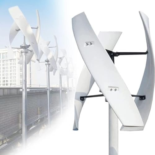 PixCy Generatore Eolico Ad ASSE Verticale Generatore Eolico Kit Completo 5kw/9kw Turbina Eolica Altro Generatore Eolico Energia Rinnovabile,per Terrazza Marine Camper Chalet Barca,9000W-48V