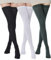 BABAHU Extra lange Overknee-Socken für Damen, Baumwolle, gestreift, ZZ-01-Black/Grey/White, Einheitsgröße