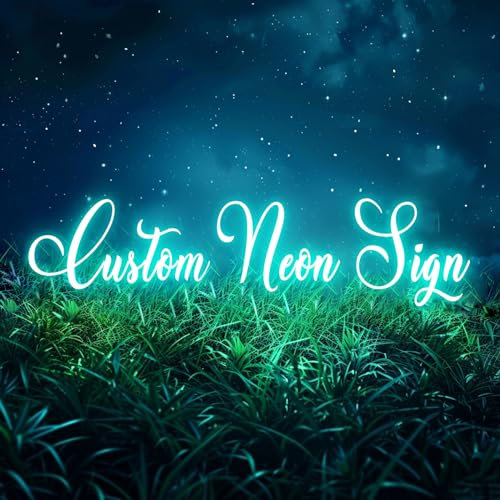 Custom Neon Light Sign, Personalised Neon Sign, Personalised Custom Neon Lights Led Name Signs for Wall Bedroom Decor Wedding Birthday Party Gift Bar Shop Logo Neon Signs Lights