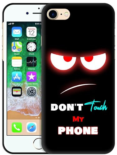 GlamCase for iPhone 7/8 / SE 3 / SE 2, iPhone 7/8 / SE 3 / SE 2 Case - Don'T Touch My Design Printed Slim & Sleek Cute Plastic Hard Snap on Designer Back Case for iPhone 7/8 / SE 3 / SE 2 Multicolor