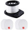 KEEPOW for Shark Hoover Filters iz201uk iz201ukt iz201uktsb iz251uk iz251ukt iz202uk iz202ukt iz252uk Cordless Stick Vacuum Filters, Filter Replacement Compatible with Shark IZ201UK IZ251UK (1+2+2)