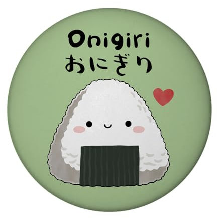 Onigiri Sushi Magnet mit Flaschenöffner rund Kawaii Sushi Magnet mit Flaschenöffner japanisch inspiriert perfekt für Manga Fans Ideal für alle Japan-Liebhaber
