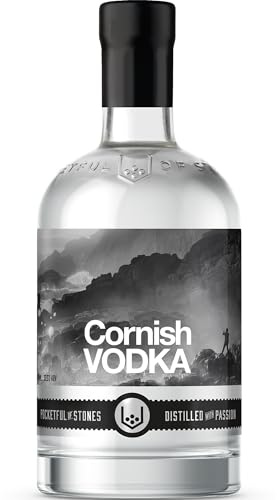 Pocketful Of Stones Cornish Vodka, Small Batch Spirit, 70cl, 37.5% ABV | Smooth Crisp Clean, Local Grains, Cornish Water, Small Batch Distilled, Vodka Gift, Cocktails, Tonic Or Neat
