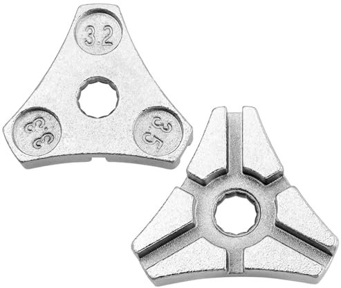 Mesee 2 Stück Speichenschlüssel aus Karbonstahl, Speichenspanner für Fahrrad, Speichenschlüssel für Fahrradspeichen, 3,2, 3,3, 3,5 mm, Werkzeug für Fahrradspeichen
