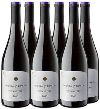 Deliex - Vino Bodega La Ermita Ribera del Duero, Rioja, Jumilla o Toro. 6 botellas de vino tinto a elegir la denominación de Origen (6 Botellas, Toro)