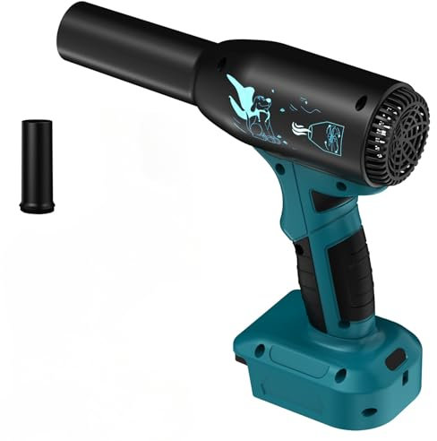 Upgrade Jet Dry Blower pour Bosch 18V PBA Batterie,400G Pression d’air,500W,Filtre à air comprimé réservoir d’air comprimé,Jet Fan pour Le séchage de Voiture,Nettoyage d’Ordinateur à Clavier