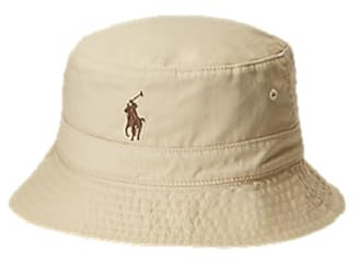 Ralph Lauren Polo reversibile plaid cotone cappello alla pescatora beige multicolore adulto taglia unica, Multicolore, Taglia unica