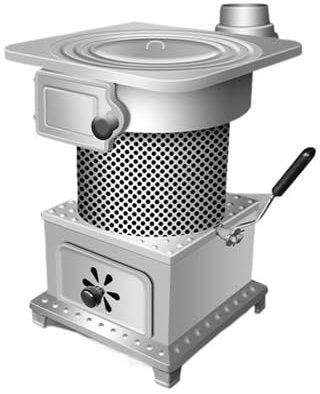 Stufa a legna Stufa di riscaldamento Stufa a legna invernale senza fumo for uso domestico Stufa a gassificazione Stufa a carbone for riscaldamento esterno a due usi Grande stufa Stufa a legna