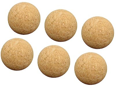 VICASKY 6 Stück Kork Tischfußball Bälle – Ersatzbälle Für Desktop-Spiel - Farbenfroh Und Ideal Für Männer Frauen Mädchen Und Studenten 36 Mm Größe Perfektes Spielzubehör