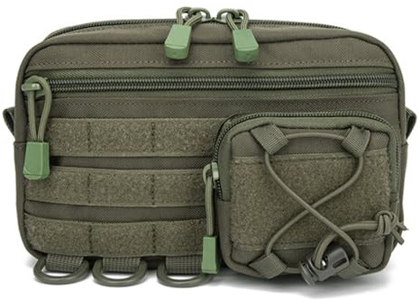 Taktische Molle Tasche, Utility Admin Taschen mit Mehreren Taschen, Erste Hilfe Hüfttaschen Bauchtasche zum Wandern, Camping, Angeln, Reisen