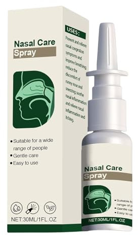 Gouttes Nasales Hydratantes 30ml | Solution Naturelle de Soin Nasal | Irrigation par Brumisation Douce | Soulage Sécheresse Nasale Hommes/Femmes/ | Respiratoire Longue Durée | Sans Co