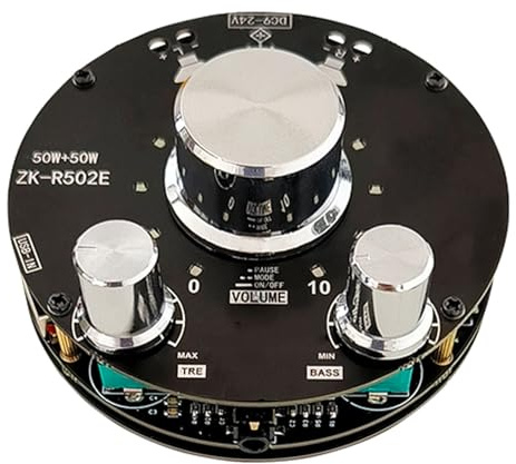 Fyearfly Bluetooth-Audioverstärker, 2.0 2.1 Dual Channel Amplifier Board Bluetooth AMP-Modul Stereo Treble Bass Control Accessoire für Lautsprecher 10-50W