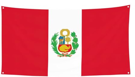 Großes Banner mit Peru-Flagge, Geburtstagsparty-Geschenke, hängende Dekoration für Feier-Geschenke