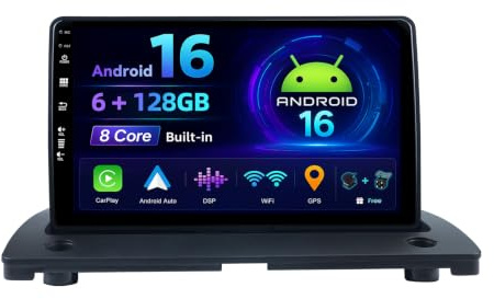 MISONDA [6GB+128GB] Android 15 Car Stereo Radio For Volvo XC90 2004-2014 CarPlay/Android Auto/DSP/GPS -Camera+MIC-DAB/360 Camera/Bluetooth 5.0/Mirror Link/USB 9”IPS Touchscreen