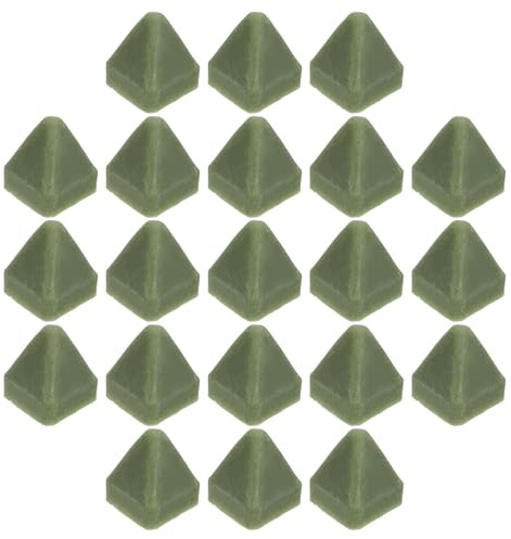 NESTINGHO 0.6 15mm Resin Triangular Tumbling Media for Vibratory and Rotary Tumblers, Polishing Metal and Precision Parts, Green Non-Abrasive Filler for Finishing Tumbler Accessories