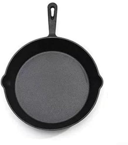 Poêle multifonction en fonte pour griller, rôtir, frire et braiser avec construction et chaleur uniforme (25 cm)