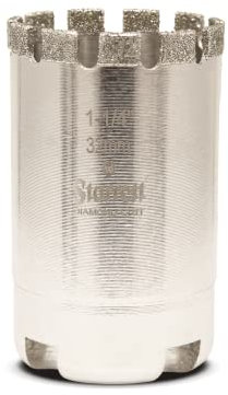 Starrett Diamond Grit Hole Saw - D0114 Ceramic and Tile Drill Cutter - For Brick Glass Marble Slate Stone Porcelain - 32mm (1.1/4 inch)