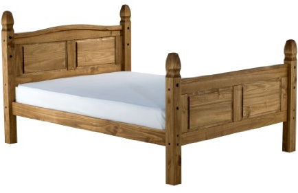 Birlea Corona High End Bed - Waxed Pine, King Size