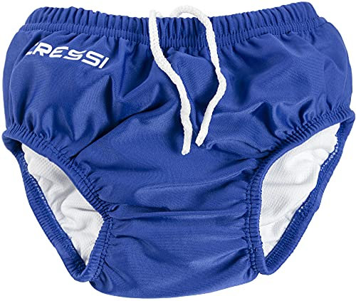 Cressi USD030101B Pannolino per Mare e Piscina, bambini, Blu, S (6-9 Mesi)