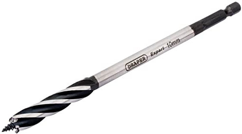 Draper 35087 Expert 4 Fluted Vortex Auger Bit, 10mm x 165mm