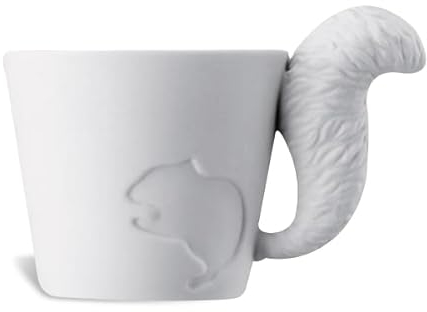 Tasse écureuil avec anse forme de sa queue