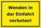 Panneau Wenden dans le sens interdit – 15 x 20 cm, 30 x 20 CM et 45 x 30 cm – bohrlöcher autocollants mousse rigide en aluminium Composite – s00099 C