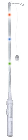 Laternenstab elektrisch transparent 40cm 3 mal blinknd