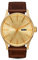 Nixon Herren Analog Quarz Uhr mit Leder Armband A1138-2591-00