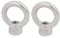 sourcingmap Lifting Eye Nut M10 Female Thread 47.6mm Height 304 Stainless Steel Round Shape for Rope Fitting Pack of 2