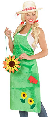 NET TOYS Blumen Handtasche für Damen & Mädchen - Grün-Gelb - Zauberhafte Party-Accessoires Beutel mit Sonnenblume - Genau richtig für Mottoparty & Festival